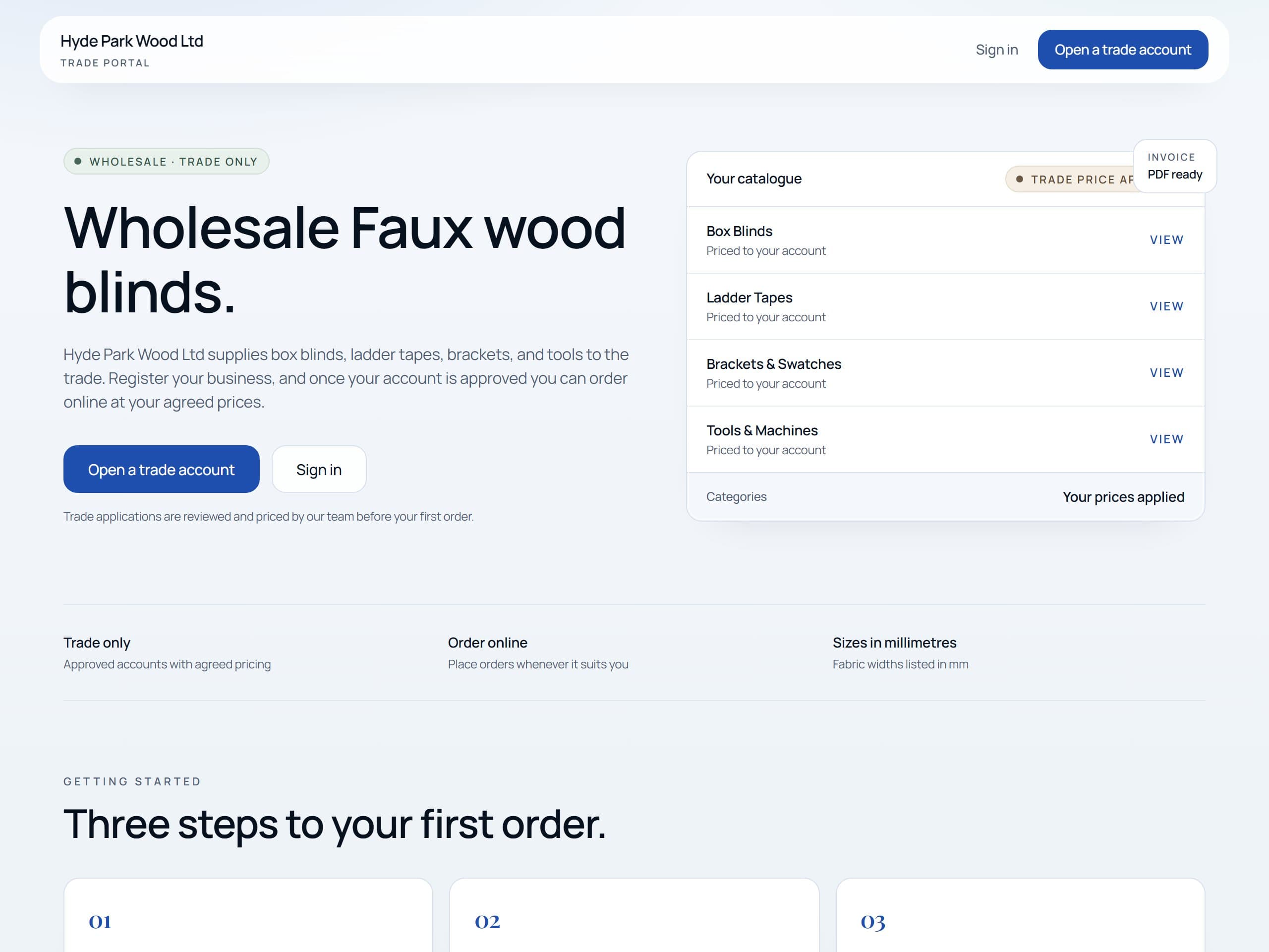 Hyde Park Wood — homepage